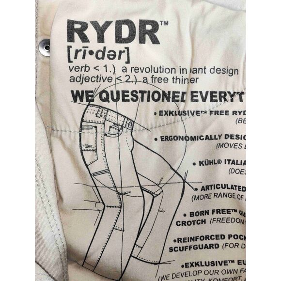 Kühl Beige Casual 5 Pocket Button Closure Rydr Pants Size 30X32 - Picture 13 of 13